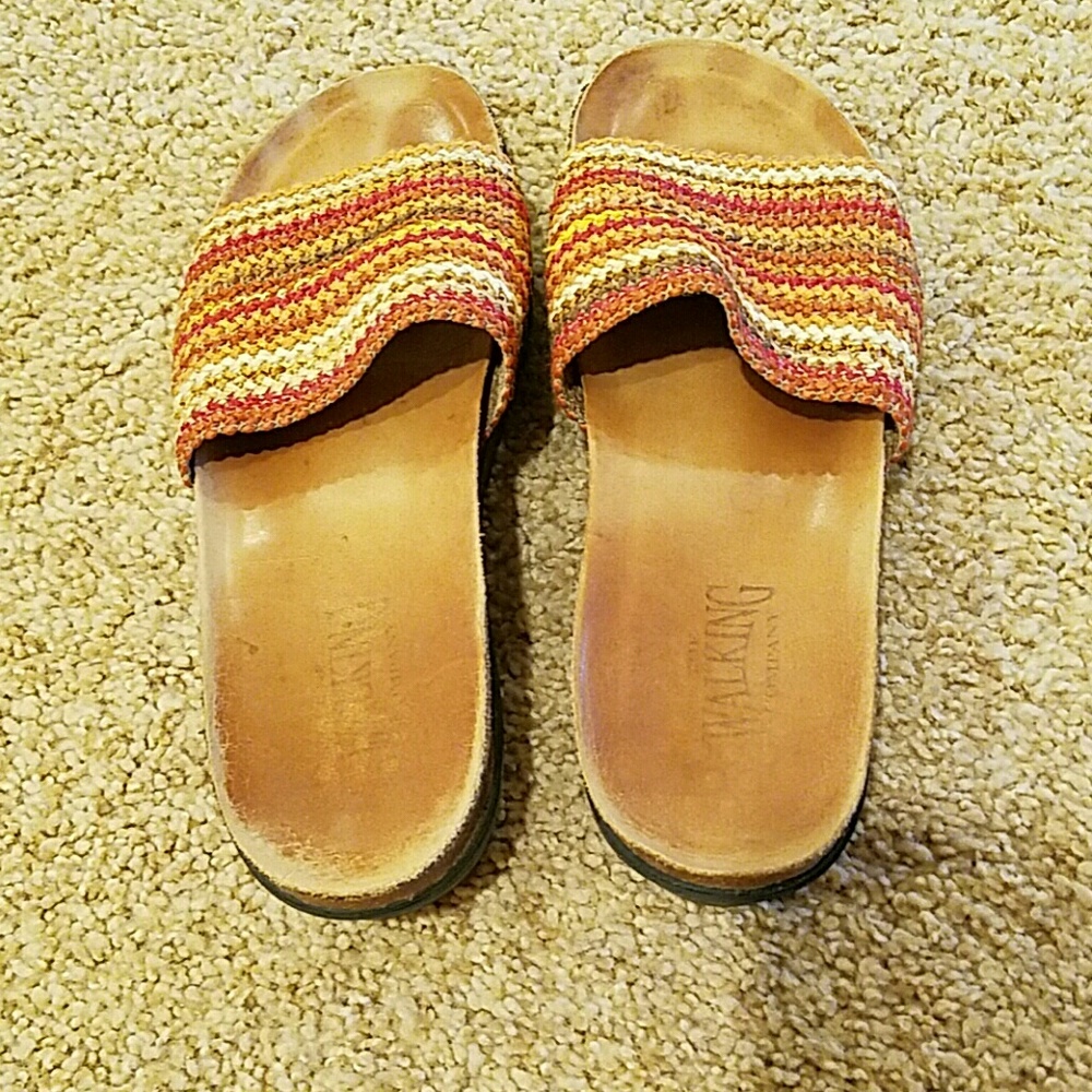 Walking Company Multi  Color Slide Sandal Size 40